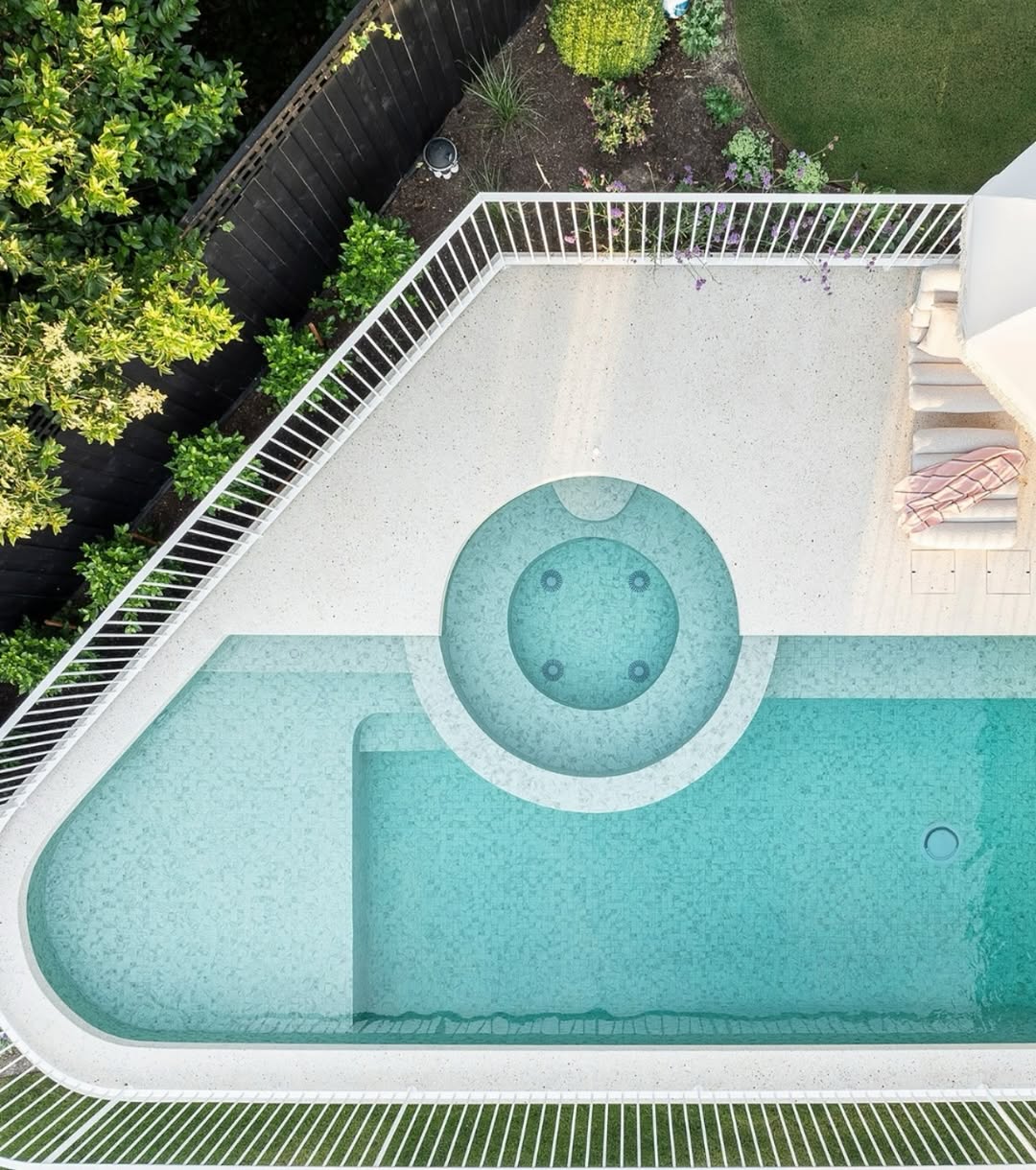 Aerial Pool & Integrated Spa